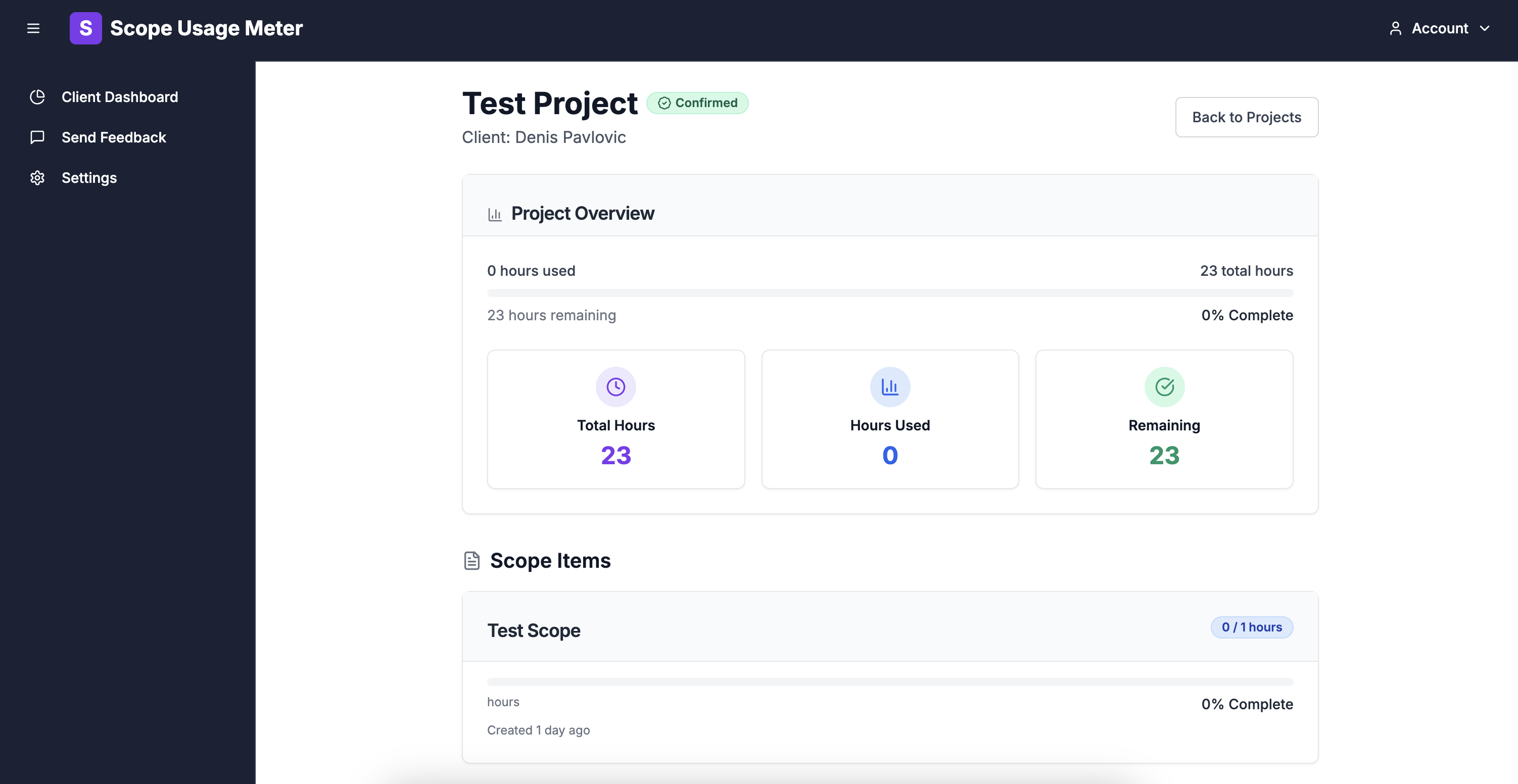 Dashboard Mockup